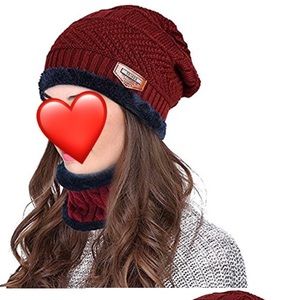 Winter Hat Scarf Set For men and women